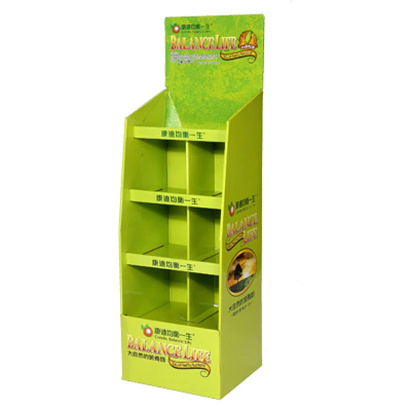 Stand de afișare a etajului de carton de vânzători invizibili