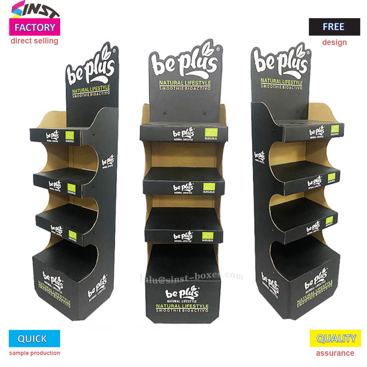 Faceți șamponul să strălucească pe suportul de afișare din carton ondulat Shampoo